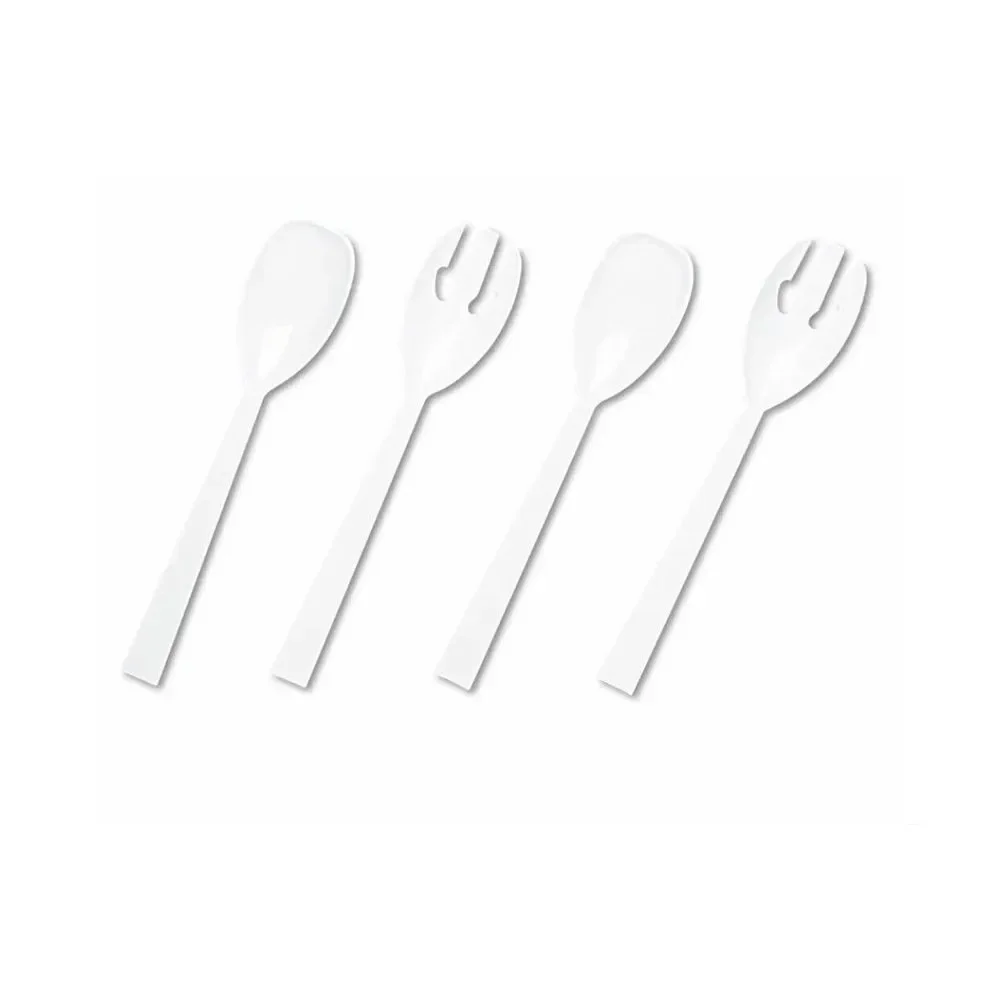 Tablemate‎ 8pc Fork & Spoon Serving Set Plastic Disposable Reusable Salad Picnic
